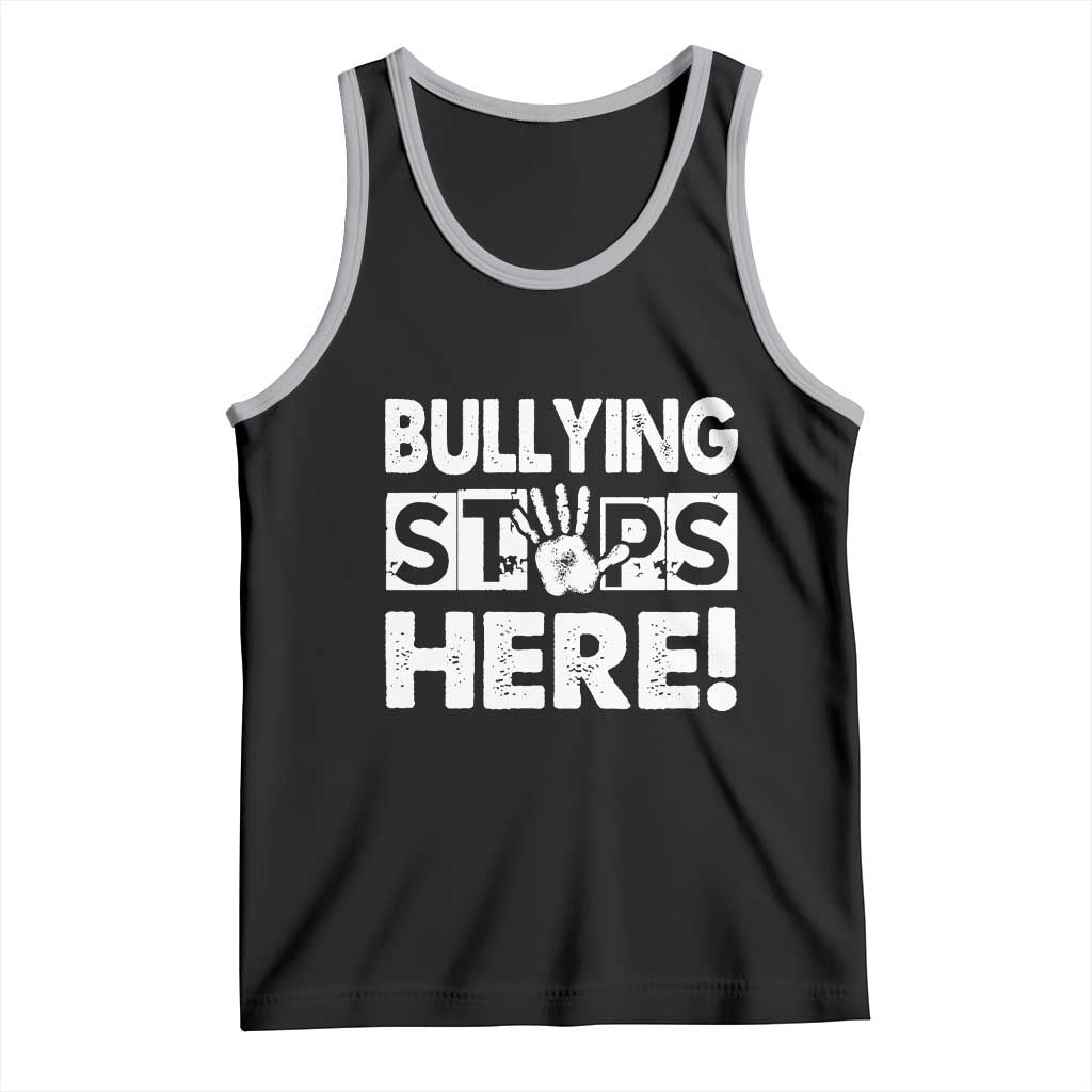 Pink Shirt Day Tank Top Bullying Stops Here Stand Up To Bullies