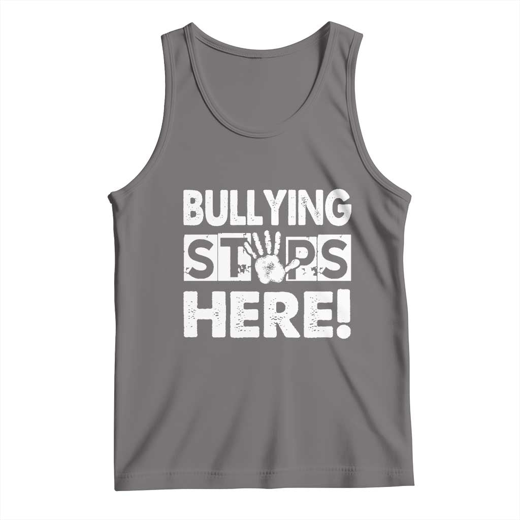 Pink Shirt Day Tank Top Bullying Stops Here Stand Up To Bullies