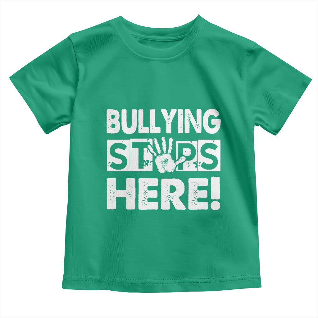 Pink Shirt Day Toddler T Shirt Bullying Stops Here Stand Up To Bullies