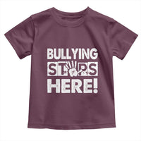 Pink Shirt Day Toddler T Shirt Bullying Stops Here Stand Up To Bullies