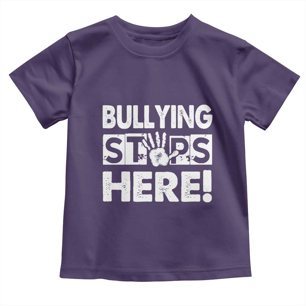 Pink Shirt Day Toddler T Shirt Bullying Stops Here Stand Up To Bullies