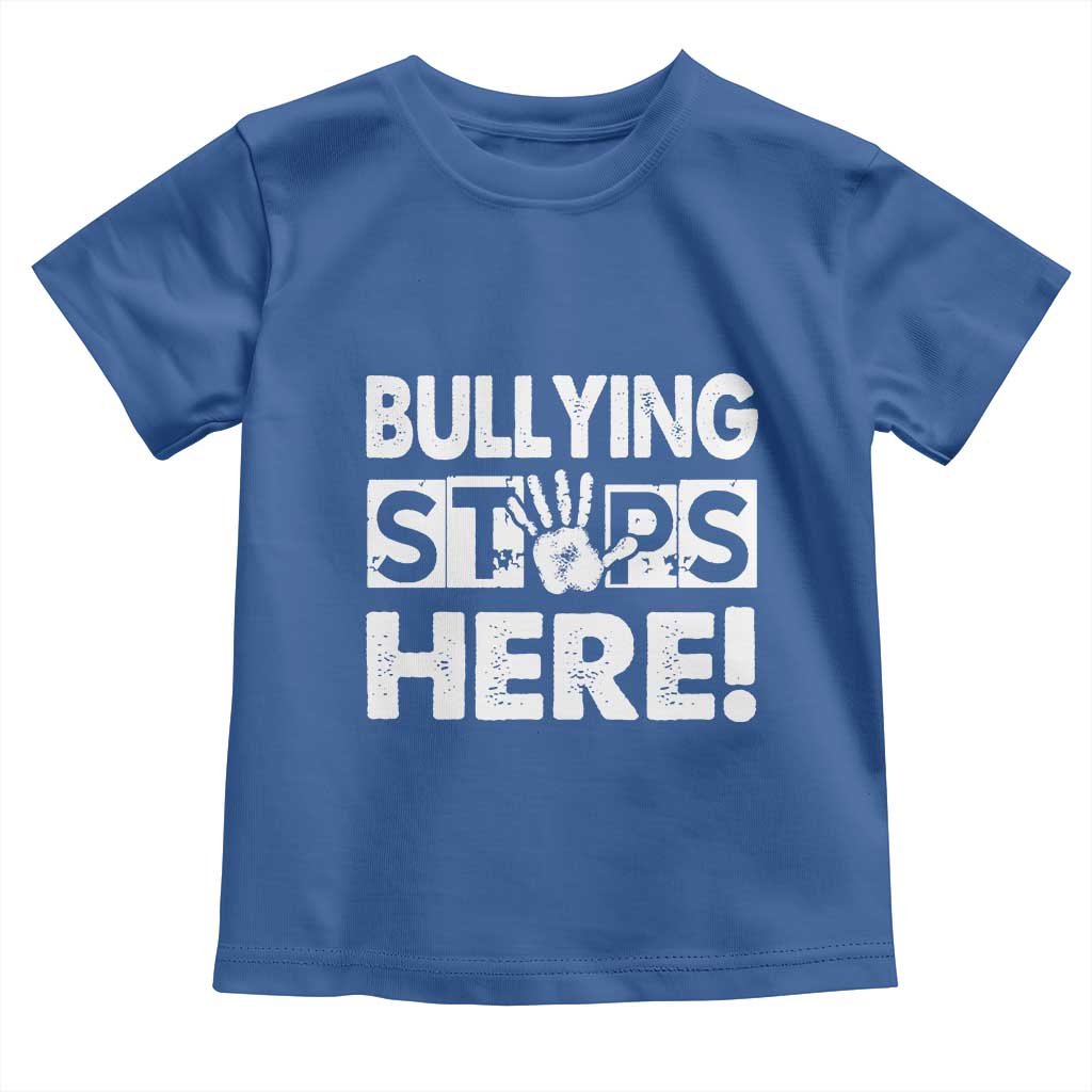 Pink Shirt Day Toddler T Shirt Bullying Stops Here Stand Up To Bullies