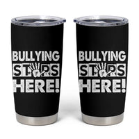 Pink Shirt Day Tumbler Cup Bullying Stops Here Stand Up To Bullies