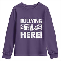 Pink Shirt Day Youth Sweatshirt Bullying Stops Here Stand Up To Bullies