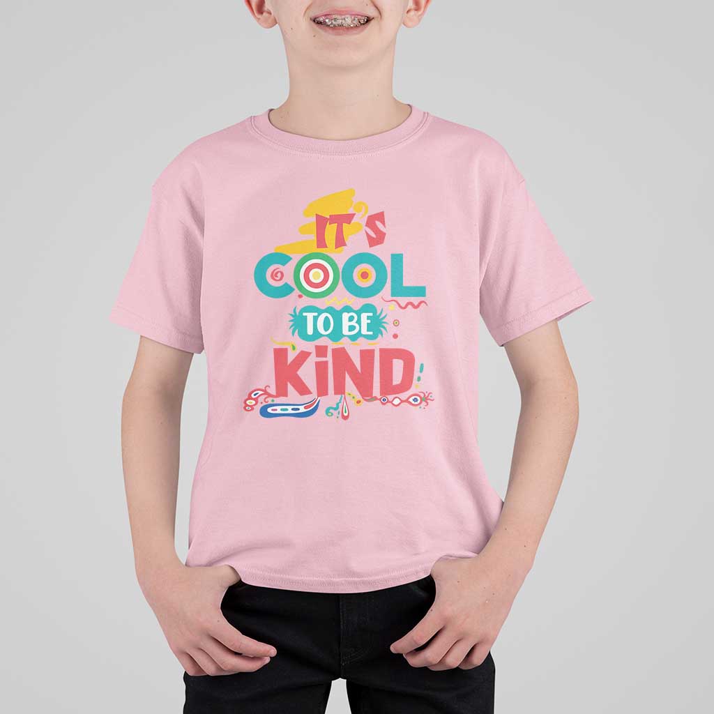 Pink Shirt Day T Shirt For Kid It's Cool To Be Kind Anti Bullying Choose Kindness