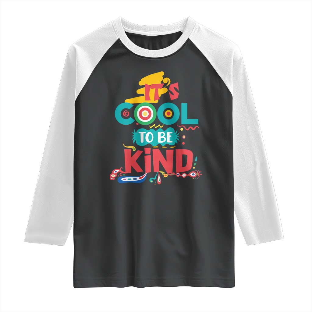 Pink Shirt Day Raglan Shirt It's Cool To Be Kind Anti Bullying Choose Kindness