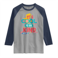 Pink Shirt Day Raglan Shirt It's Cool To Be Kind Anti Bullying Choose Kindness