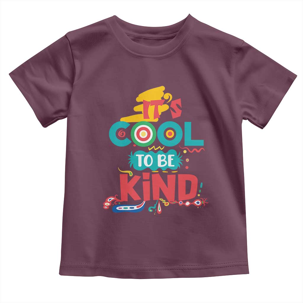 Pink Shirt Day Toddler T Shirt It's Cool To Be Kind Anti Bullying Choose Kindness