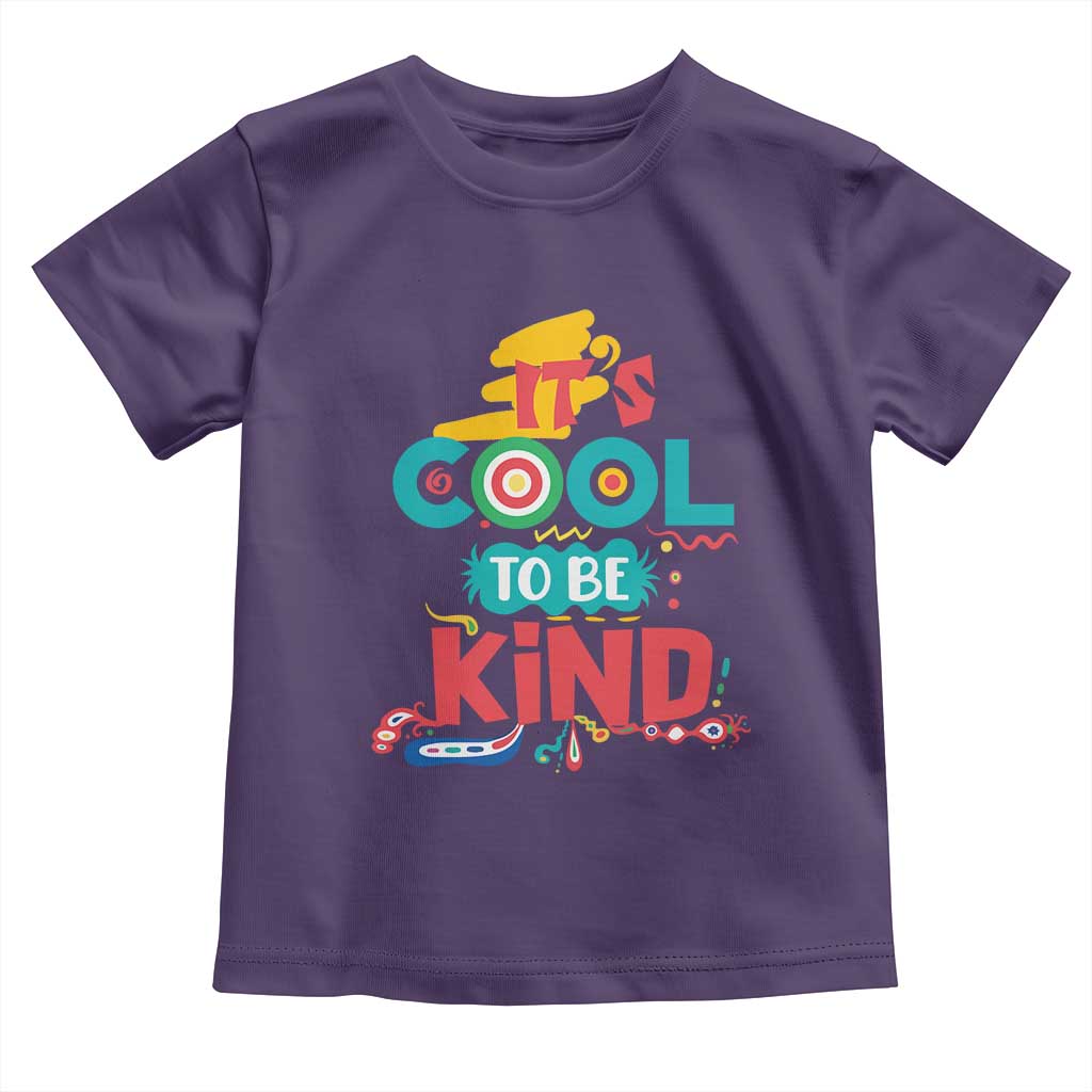 Pink Shirt Day Toddler T Shirt It's Cool To Be Kind Anti Bullying Choose Kindness