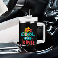 Pink Shirt Day Tumbler With Handle It's Cool To Be Kind Anti Bullying Choose Kindness