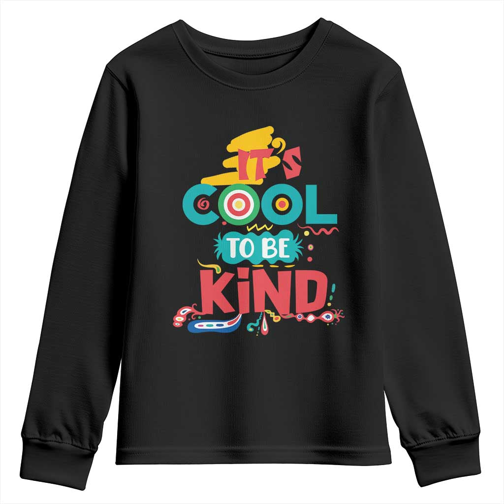 Pink Shirt Day Youth Sweatshirt It's Cool To Be Kind Anti Bullying Choose Kindness