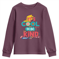 Pink Shirt Day Youth Sweatshirt It's Cool To Be Kind Anti Bullying Choose Kindness
