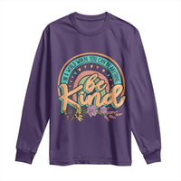 Pink Shirt Day Long Sleeve Shirt In A World Where You Can Be Anything Be Kind Rainbow Choose Kindness