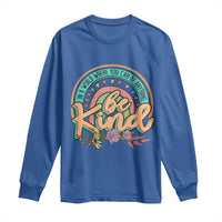 Pink Shirt Day Long Sleeve Shirt In A World Where You Can Be Anything Be Kind Rainbow Choose Kindness