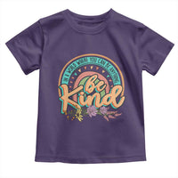 Pink Shirt Day Toddler T Shirt In A World Where You Can Be Anything Be Kind Rainbow Choose Kindness