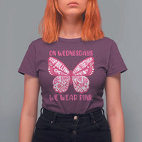 Pink Shirt Day T Shirt For Women On Wednesdays We Wear Pink Anti Bullying Butterfly