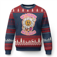 Pink Shirt Day Ugly Christmas Sweater Be A Buddy Not A Bully Anti Bullying Funny Wordplay - Wonder Print Shop