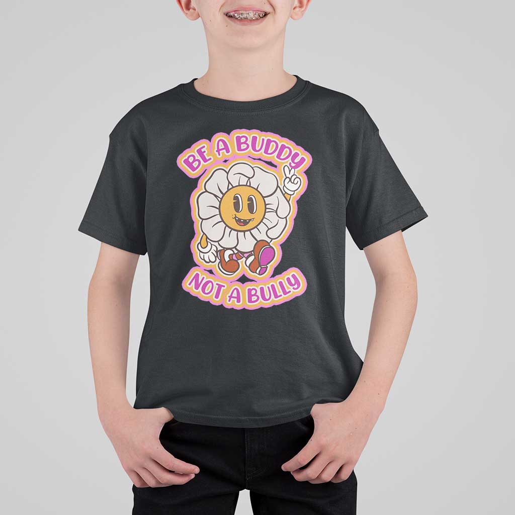 Pink Shirt Day T Shirt For Kid Be A Buddy Not A Bully Anti Bullying Funny Wordplay