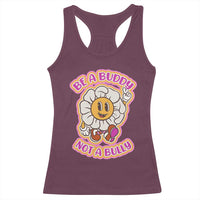 Pink Shirt Day Racerback Tank Top Be A Buddy Not A Bully Anti Bullying Funny Wordplay