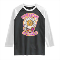 Pink Shirt Day Raglan Shirt Be A Buddy Not A Bully Anti Bullying Funny Wordplay
