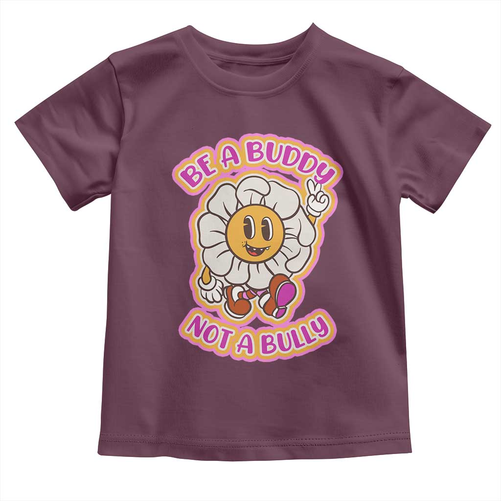 Pink Shirt Day Toddler T Shirt Be A Buddy Not A Bully Anti Bullying Funny Wordplay