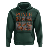 Cute Baby Monkey Punch with Plush Toy Graphic Hoodie