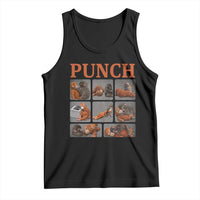 Cute Baby Monkey Punch with Plush Toy Graphic Tank Top