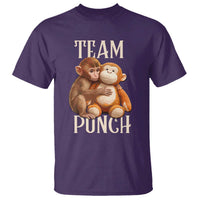 Team Punch Cute Baby Monkey Hugging Plush Toy Graphic T Shirt