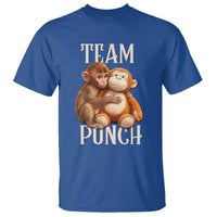 Team Punch Cute Baby Monkey Hugging Plush Toy Graphic T Shirt