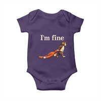 I’m Fine Funny Monkey Meme Baby Onesie Viral Punch Baby Monkey Relatable Cute Gift