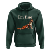 I’m Fine Funny Monkey Meme Hoodie Viral Punch Baby Monkey Relatable Cute Gift