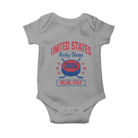 United States Hockey Champs 2026 Milan Italy Baby Onesie Patriotic USA Gold Medal Winter Games Fan