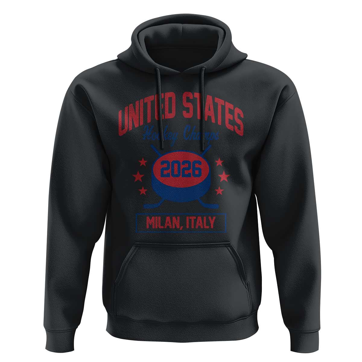 United States Hockey Champs 2026 Milan Italy Hoodie Patriotic USA Gold Medal Winter Games Fan