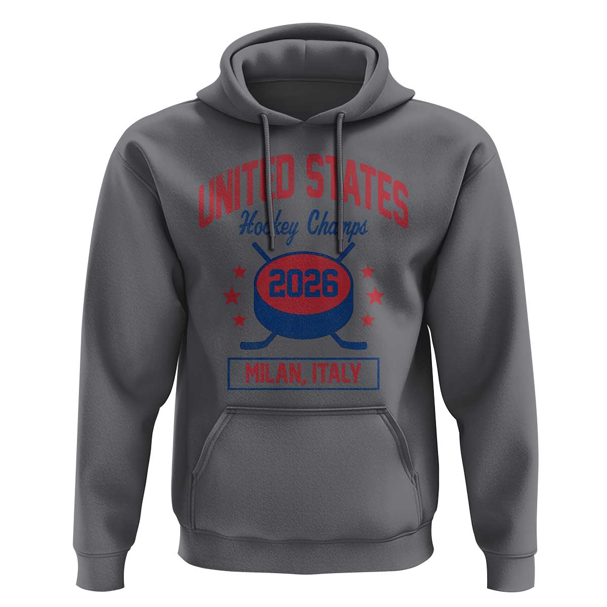 United States Hockey Champs 2026 Milan Italy Hoodie Patriotic USA Gold Medal Winter Games Fan