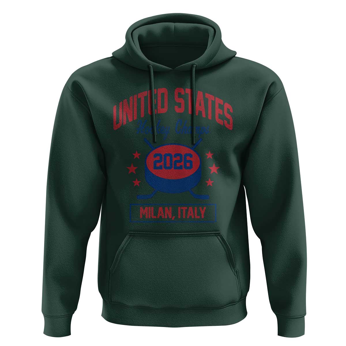 United States Hockey Champs 2026 Milan Italy Hoodie Patriotic USA Gold Medal Winter Games Fan