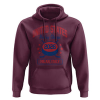 United States Hockey Champs 2026 Milan Italy Hoodie Patriotic USA Gold Medal Winter Games Fan