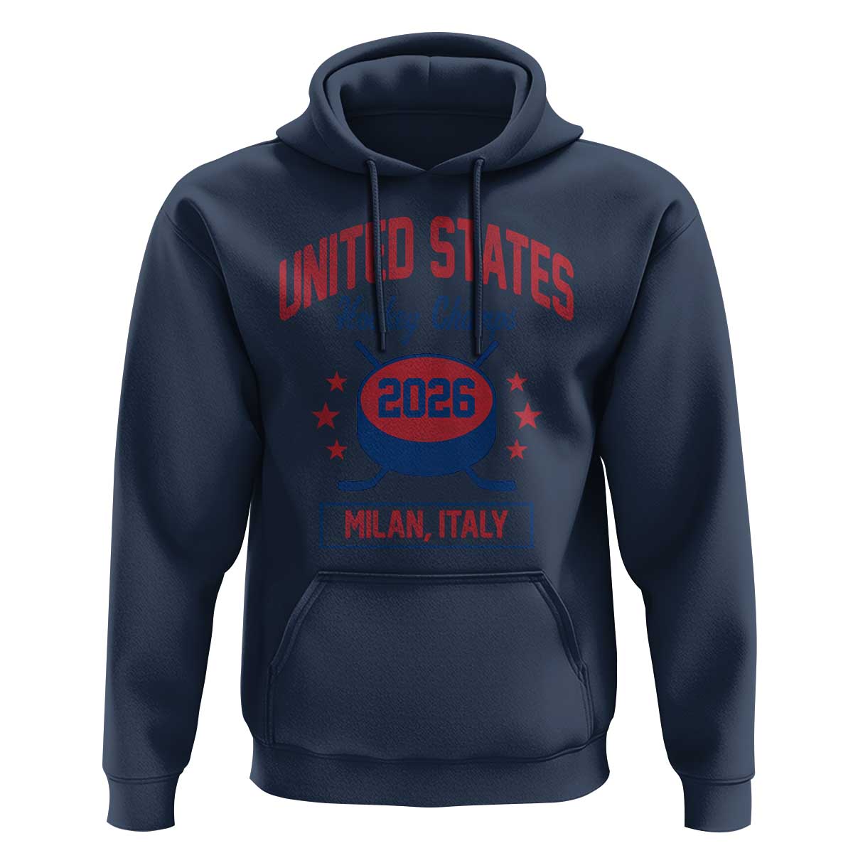 United States Hockey Champs 2026 Milan Italy Hoodie Patriotic USA Gold Medal Winter Games Fan