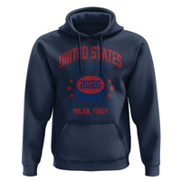 United States Hockey Champs 2026 Milan Italy Hoodie Patriotic USA Gold Medal Winter Games Fan