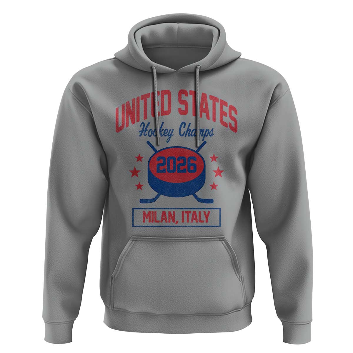 United States Hockey Champs 2026 Milan Italy Hoodie Patriotic USA Gold Medal Winter Games Fan