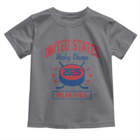 United States Hockey Champs 2026 Milan Italy Toddler T Shirt Patriotic USA Gold Medal Winter Games Fan