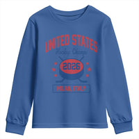 United States Hockey Champs 2026 Milan Italy Youth Sweatshirt Patriotic USA Gold Medal Winter Games Fan
