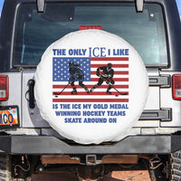 USA Gold Medal Hockey Patriotic American Flag Spare Tire Cover The Only Ice I Like Champions