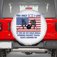 USA Gold Medal Hockey Patriotic American Flag Spare Tire Cover The Only Ice I Like Champions
