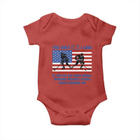 USA Gold Medal Hockey Patriotic American Flag Baby Onesie The Only Ice I Like Champions
