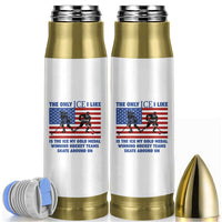 USA Gold Medal Hockey Patriotic American Flag Bullet Tumbler The Only Ice I Like Champions
