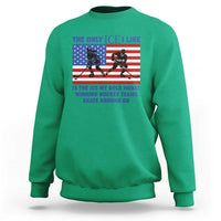 USA Gold Medal Hockey Patriotic American Flag Sweatshirt The Only Ice I Like Champions
