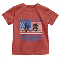 USA Gold Medal Hockey Patriotic American Flag Toddler T Shirt The Only Ice I Like Champions