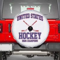 United States Hockey 2026 Champions Spare Tire Cover Patriotic USA Ice Hockey Victory Fan