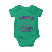 United States Hockey 2026 Champions Baby Onesie Patriotic USA Ice Hockey Victory Fan