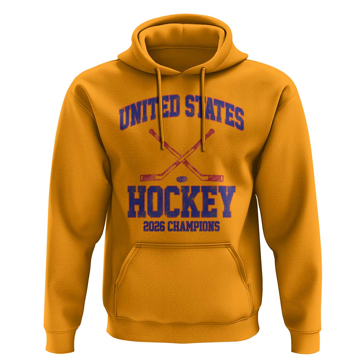 United States Hockey 2026 Champions Hoodie Patriotic USA Ice Hockey Victory Fan